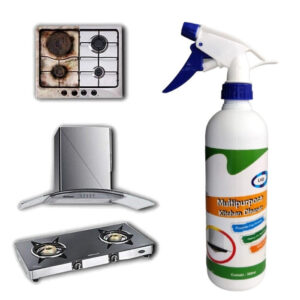 Meet the 200 ml Kitchen Oil & Grease Stain Remover, your go-to solution for a spotless kitchen! Specially formulated to tackle tough oil splatters and stubborn grease, this powerful cleaner is perfect for all types of kitchen surfaces, including countertops, stovetops, tiles, and exhaust fans. Why Choose This Stain Remover? Powerful Formula: Breaks down tough grease and oil stains effortlessly. Safe on Surfaces: Gentle yet effective on metal, glass, ceramic, and more. Easy to Use: Spray, wipe, and watch your surfaces shine like new. Eco-Friendly: Non-toxic and biodegradable, keeping your home and the environment safe. Compact Size: The 200 ml bottle is easy to store and perfect for daily use. Make cleaning faster, easier, and more efficient. With the Kitchen Oil & Grease Stain Remover, you’ll save time and effort, leaving your kitchen looking fresh and hygienic every day!