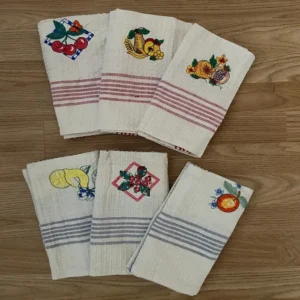 Multiple Design White Towel