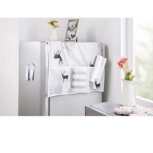 Waterproof Fridge Cover The Waterproof Fridge Cover is a practical and stylish accessory designed to protect your refrigerator from dust, stains, and water damage. Made from high-quality, waterproof material, this cover ensures your fridge stays clean and new-looking for years. Key Features: Waterproof Protection: Shields your fridge from spills, moisture, and accidental stains. Durable Material: Long-lasting and easy to maintain. Elegant Design: Available in various colors and patterns to enhance your kitchen decor. Multipurpose Storage Pockets: Convenient side pockets to store kitchen essentials like oven mitts or utensils.